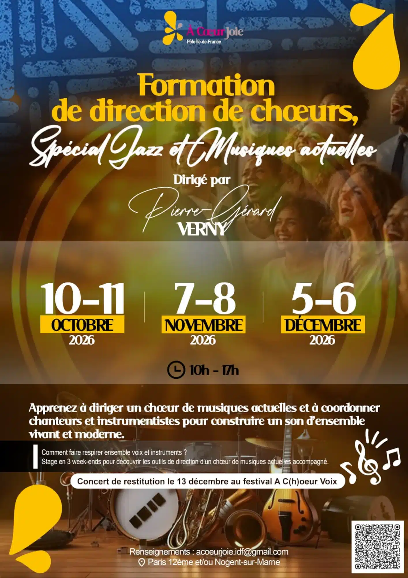 Formation de direction de Chœurs 2026