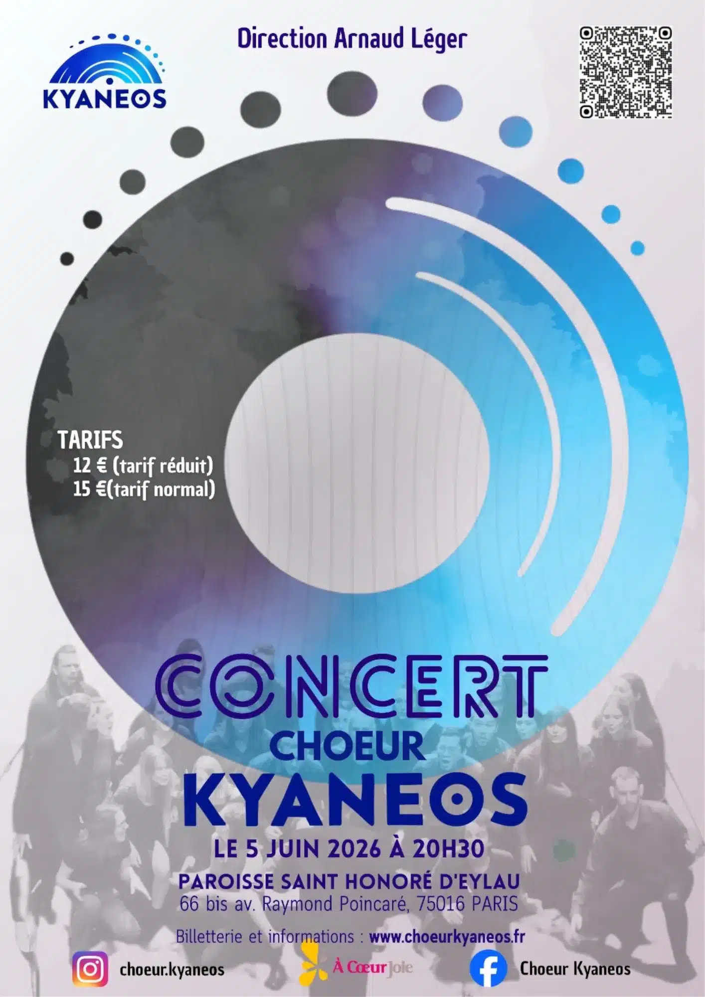 Concert du Chœur Kyanéos le 5 juin 2026