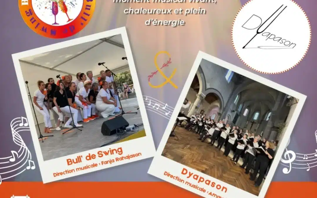 Concert de Chœurs « Bull&rsquo; de Swing » & « Dyapason » le 27 juin 2026