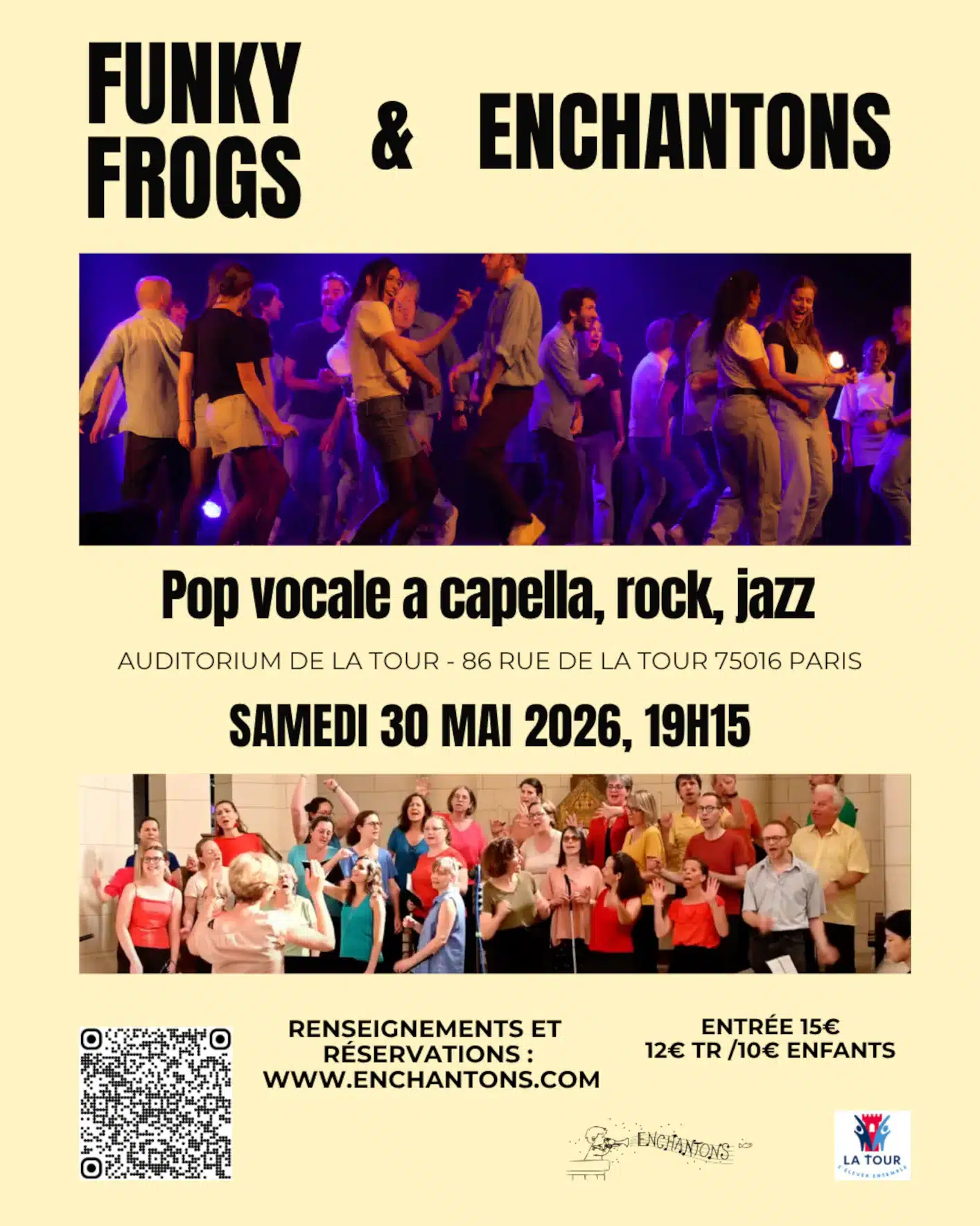 Concert des Chorales "Funky Frogs" et "Enchantons" 30 mai 2026