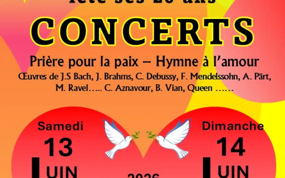 Concerts pour les 20 ans de Seinephonia les 13 et 14 juin 2026