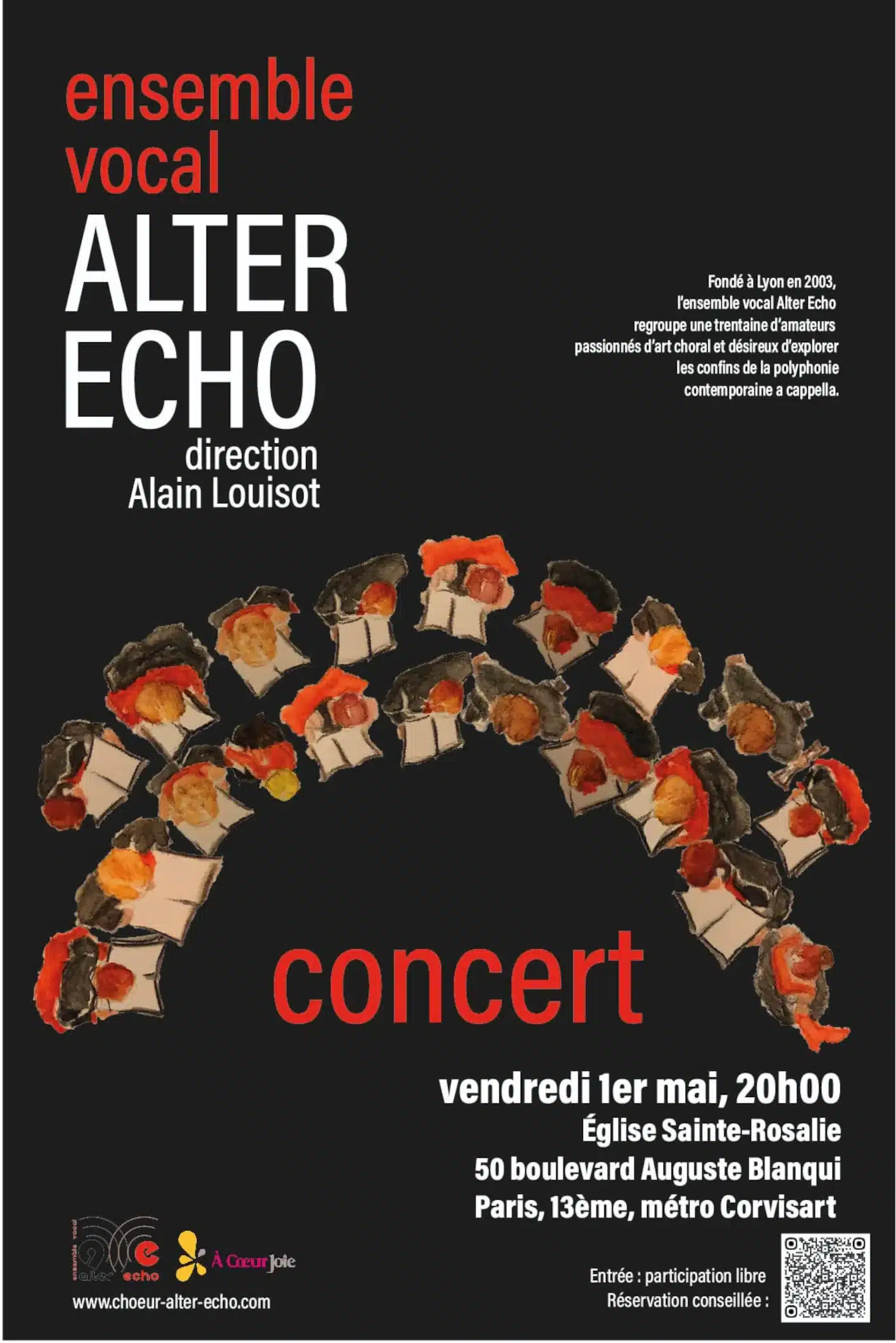 Concert de Ensemble Vocal Alter Echo le 1er Mai 2026