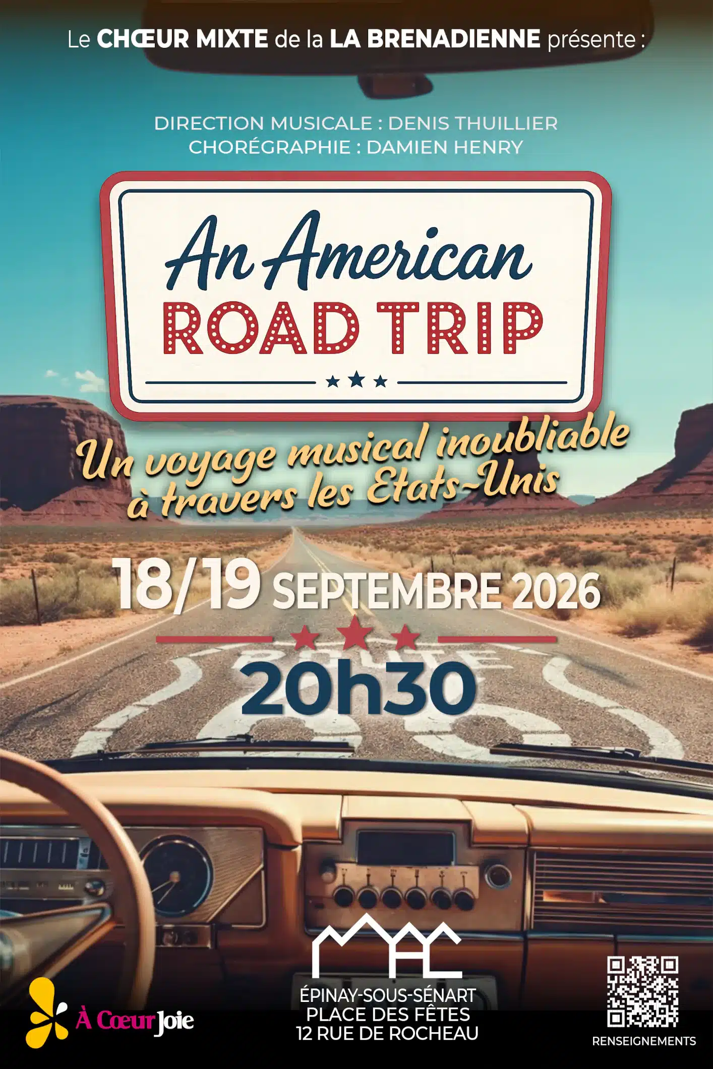 An american road trip les 18 et 19 septembre 2026