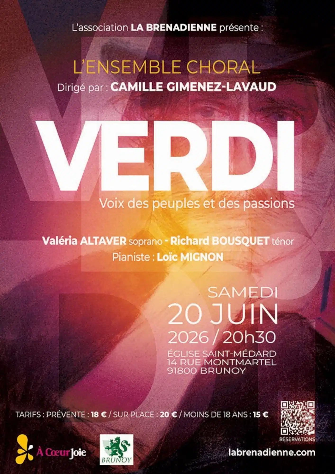La Brenadienne présente l'Ensemble Vocal dirigé par Camille Gimenez-Lavaud, Verdi le 20 juin 2026