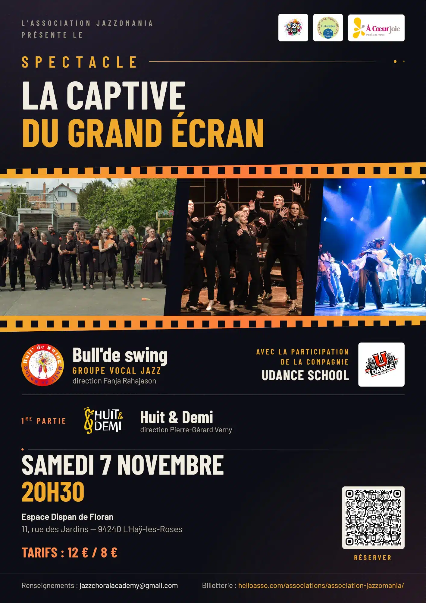 l'association Jazzomania présente le spectacle "La captive du grand écran"