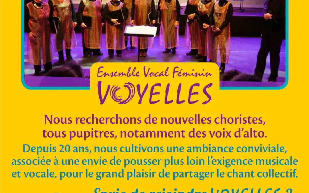 L&rsquo;Ensemble Vocal Féminin Voyelles recrute