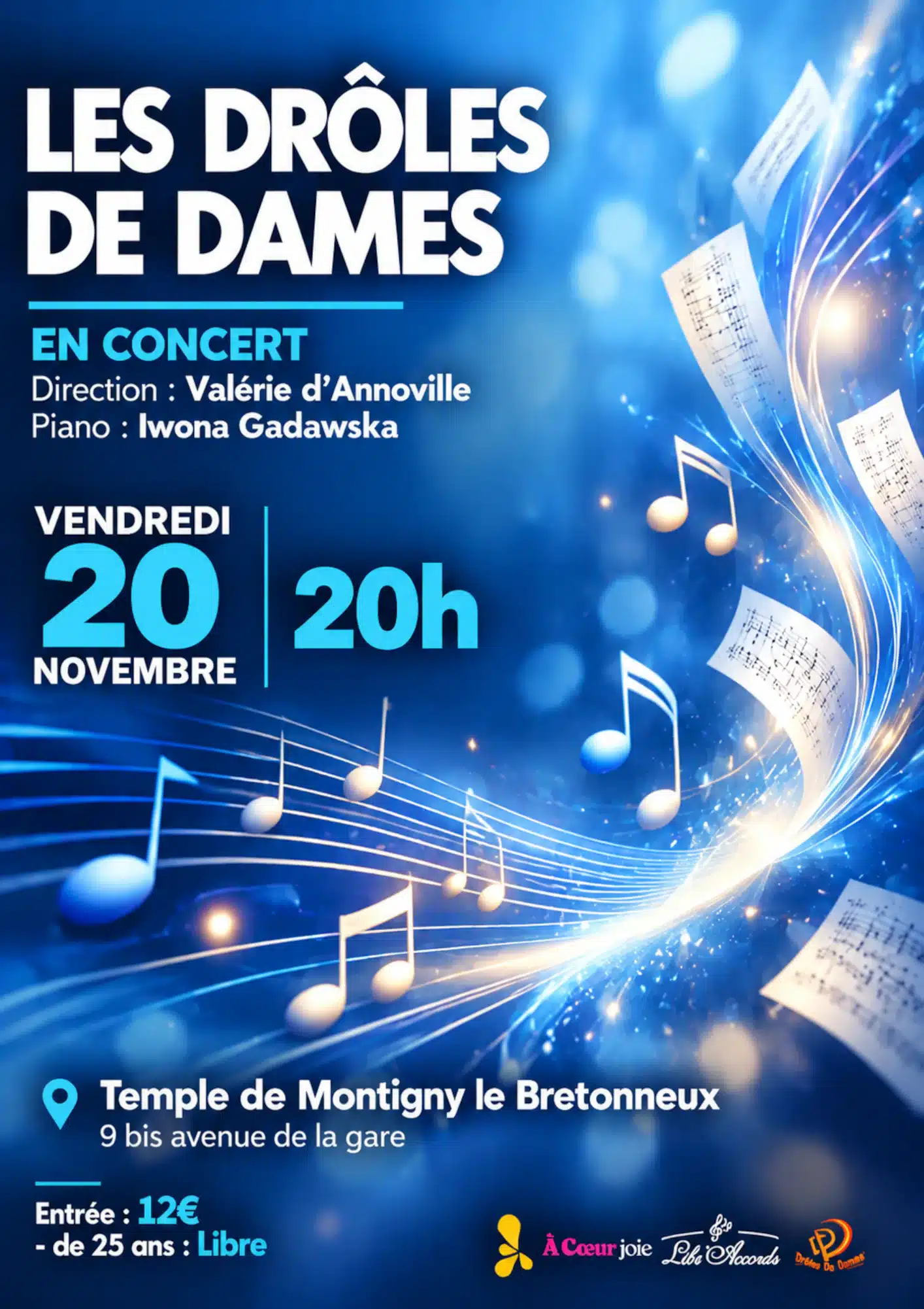 Les drôles de Dames en concert le 20 novembre 2026